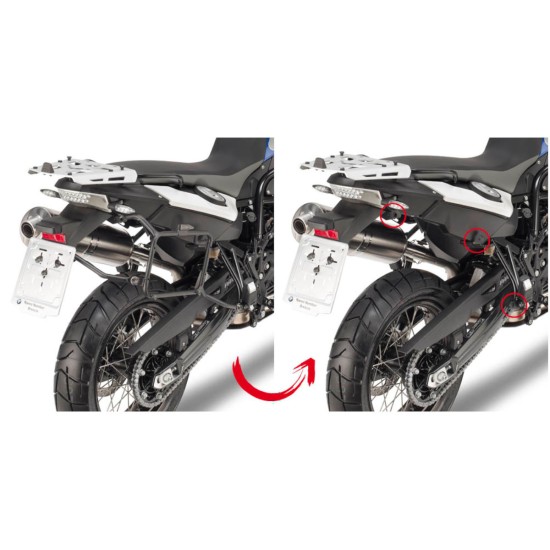 Βάσεις πλαϊνών βαλιτσών (ίσιες) Rapid Release GIVI BMW F 700 GS 13-17 Βάσεις πλαϊνών βαλιτσών (ίσιες) Rapid Release GIVI BMW F 700 GS 13-17
