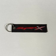 Μπρελόκ με λογότυπο Honda Supra X μαύρο - λευκό