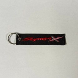 Μπρελόκ με λογότυπο Honda Supra X μαύρο - λευκό