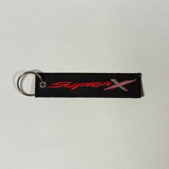 Μπρελόκ με λογότυπο Honda Supra X μαύρο - λευκό