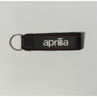 Μπρελόκ δερματίνη με λογότυπο Aprilia μαύρο - λευκό- κόκκινο