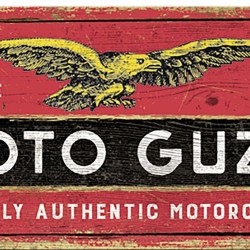 Πινακίδα με λογότυπο Moto Guzzi