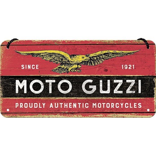 Πινακίδα με λογότυπο Moto Guzzi
