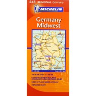 Χάρτης Δυτικής Γερμανίας Michelin road map 1:350.000
