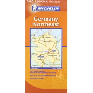 Χάρτης Βορειοανατολικής Γερμανίας Michelin road map 1:350.000