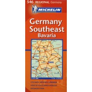 Χάρτης Νοτιοανατολικής Γερμανίας Michelin road map 1:375.000
