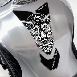 Tankpad One Design black edition skull 4 λευκό μαύρο