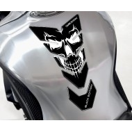 Tankpad One Design black edition skull 5 λευκό μαύρο