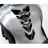 Tankpad One Design black edition skull λευκό μαύρο