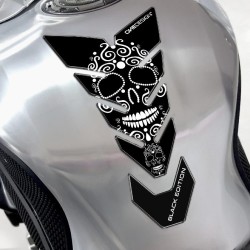 Tankpad One Design black edition skull λευκό μαύρο