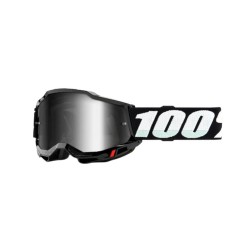 Μάσκα Moto/MTB 100% Accuri 2 μαύρη (καθρέπτης ασημί)