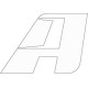 Αυτοκόλλητο λογότυπο AltRider 6.3 cm λευκό
