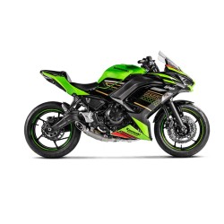 Ολοκληρωμένο σύστημα εξάτμισης Akrapovic Kawasaki Ninja 650 τιτάνιο (για αγωνιστική χρήση)