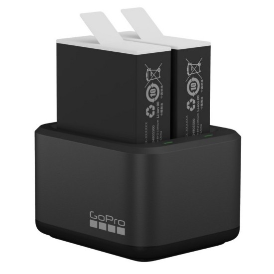 Φορτιστής 2 μπαταριών και 2 επιπλέον μπαταρίες Enduro GoPro Hero 9/10/11 black