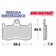 Τακάκια Braking CM εμπρός Triumph Tiger 1050/Sport