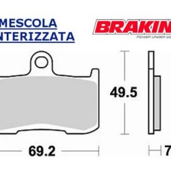 Τακάκια Braking CM εμπρός Triumph Tiger 1050/Sport