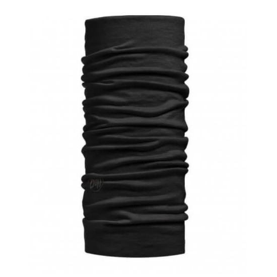 Buff Merino Wool lightweight solid μαύρο (μαντήλι λαιμού)