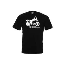 T-shirt DS Bike Protection ONE WORLD BMW R 1200 GS μαύρο