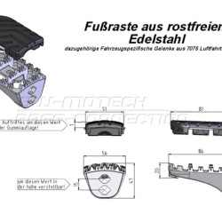 Αναδιπλούμενα μαρσπιέ SW-Motech ION BMW F 800 GT -15