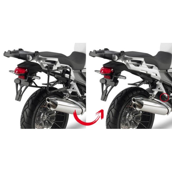 Βάσεις πλαϊνών βαλιτσών (ίσιες) rapid release Honda VFR 1200 Crosstourer -15