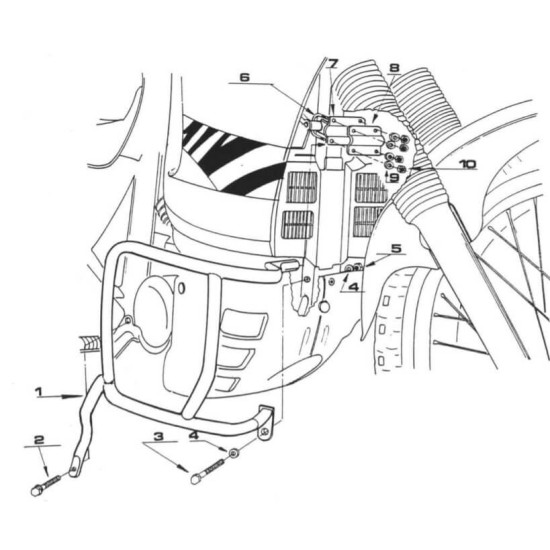Προστατευτικά κάγκελα GIVI Honda XL 600V Transalp 89-99