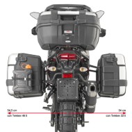 Βάσεις πλαϊνών βαλιτσών GIVI Monokey One Fit Yamaha Tenere 700 World Raid