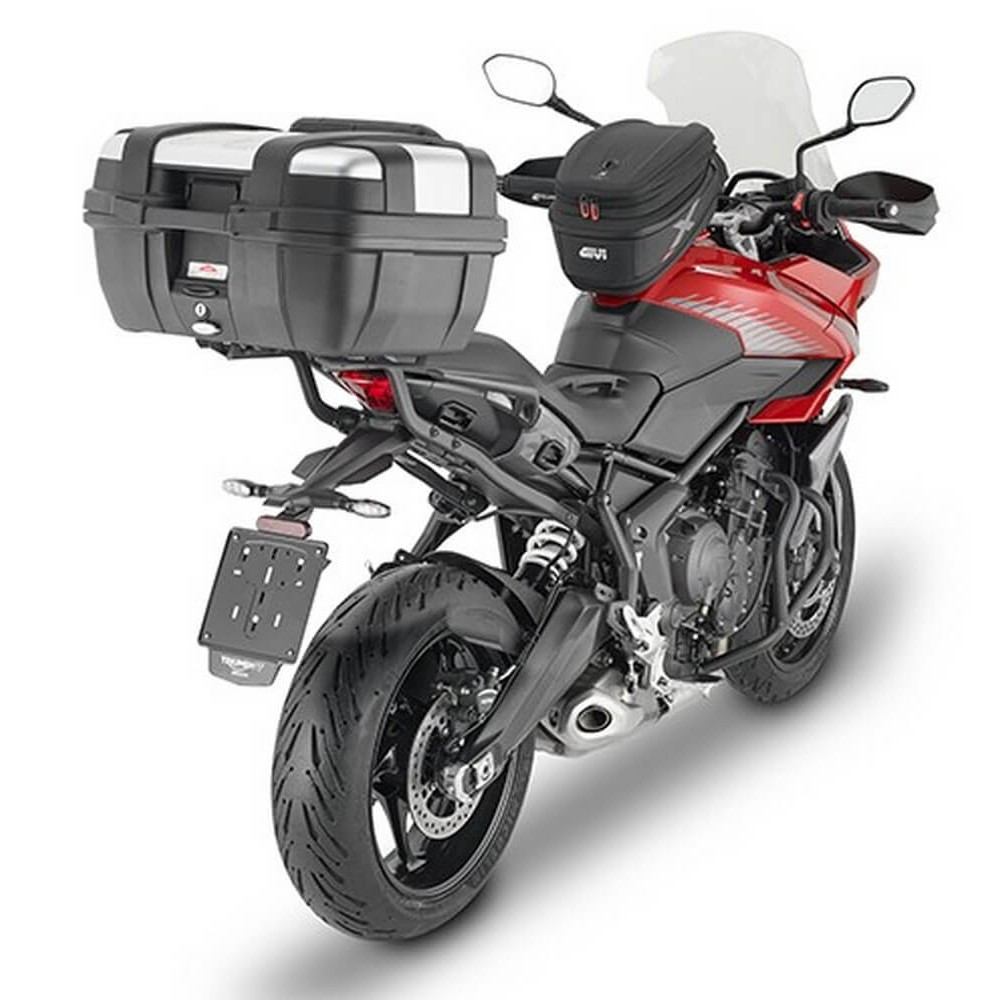 Givi TST4118 Sport-T Portasella | Portapacchi Posteriore Nero | Sistema Multilock Per Borsa