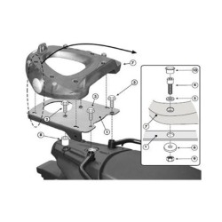 Βάση βαλίτσας topcase GIVI BMW F 650/800 GS 08-11