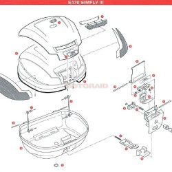 Ανταλλακτικά βαλίτσας GIVI E470