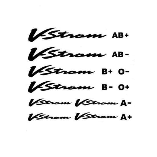 Αυτοκόλλητο V-Strom & ομάδες αίματος