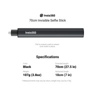 Επεκτάσιμη λαβή selfie stick Insta360 18-70 εκ.