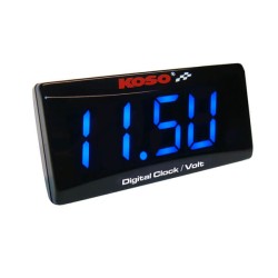 Ψηφιακό ρολόι-βολτόμετρο Koso Super Slim με μπλε φωτισμό