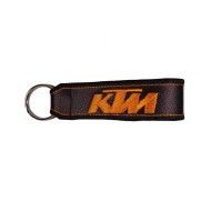 Μπρελόκ δερματίνη με λογότυπο KTM μαύρο - πορτοκαλί