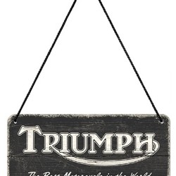 Πινακίδα με λογότυπο Triumph