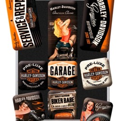Μαγνητάκια Harley-Davidson Garage (σετ 9)