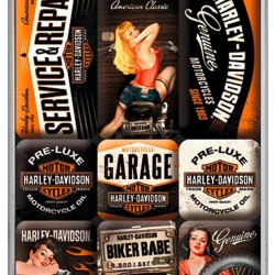 Μαγνητάκια Harley-Davidson Garage (σετ 9)
