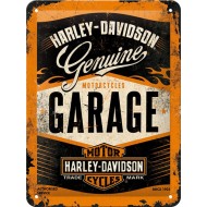 Πινακίδα με λογότυπο Harley-Davidson Garage