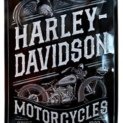 Πινακίδα με λογότυπο Harley-Davidson Motorcycles