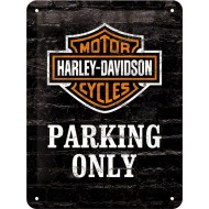 Πινακίδα με λογότυπο Harley-Davidson Parking Only