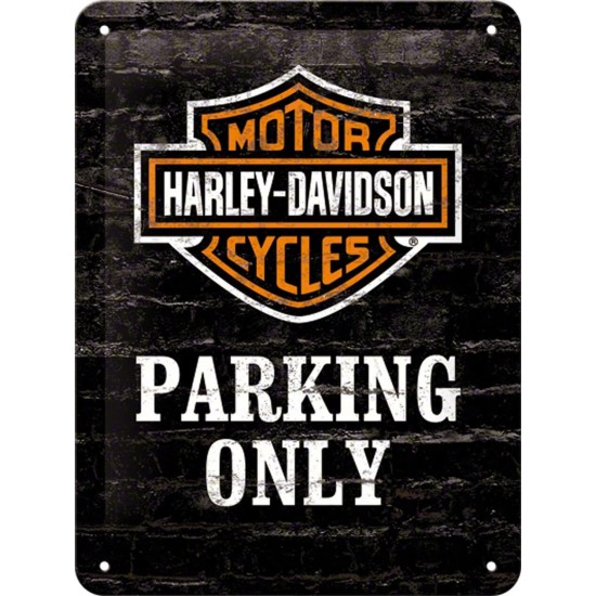 Πινακίδα με λογότυπο Harley-Davidson Parking Only