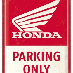 Πινακίδα μεγάλη με λογότυπο Honda Parking Only