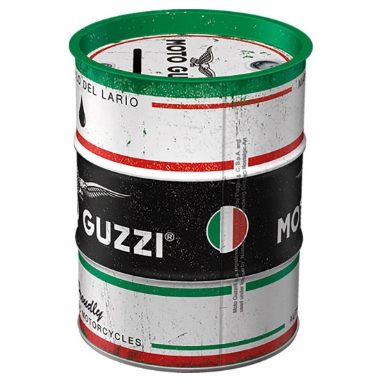 Κουμπαράς βαρέλι λαδιού με λογότυπο Moto Guzzi