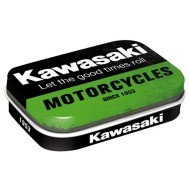 Κουτί χαπιών με το λογότυπο Kawasaki