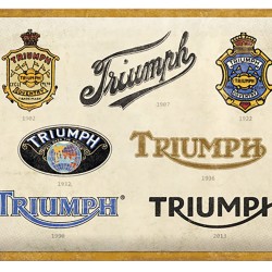 Πινακίδα με λογότυπο Triumph Evolution