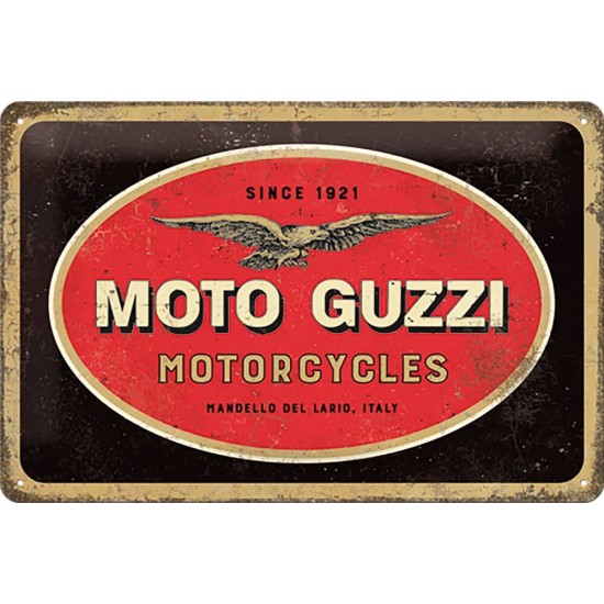 Πινακίδα με λογότυπο Moto Guzzi Motorcycles