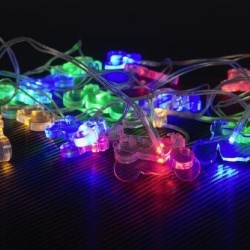 Πολύχρωμα φωτάκια LED σε σχήμα μοτοσυκλέτας