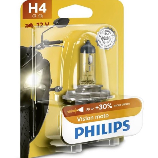 Λάμπα Philips H4 Vision Moto +30%