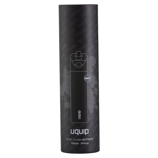 Μπουκάλι ανοξείδωτο UQIUP γκρι 0,7 lt.