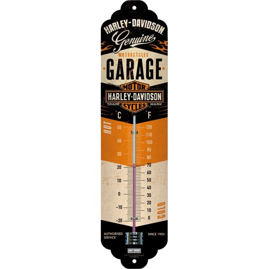 Θερμόμετρο τοίχου Harley-Davidson Garage