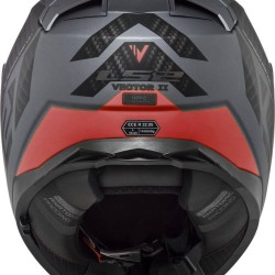 Full Face Κράνος LS2 Vector II FF811 Splitter κόκκινο-τιτάνιο ματ